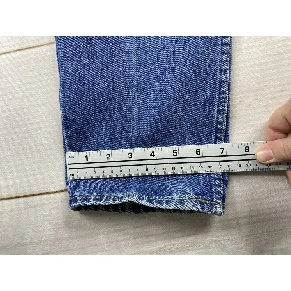 Vintage Lawman Jeans Womens Jr 3 Western Denim High Rise 35.5” Inseam Bareback